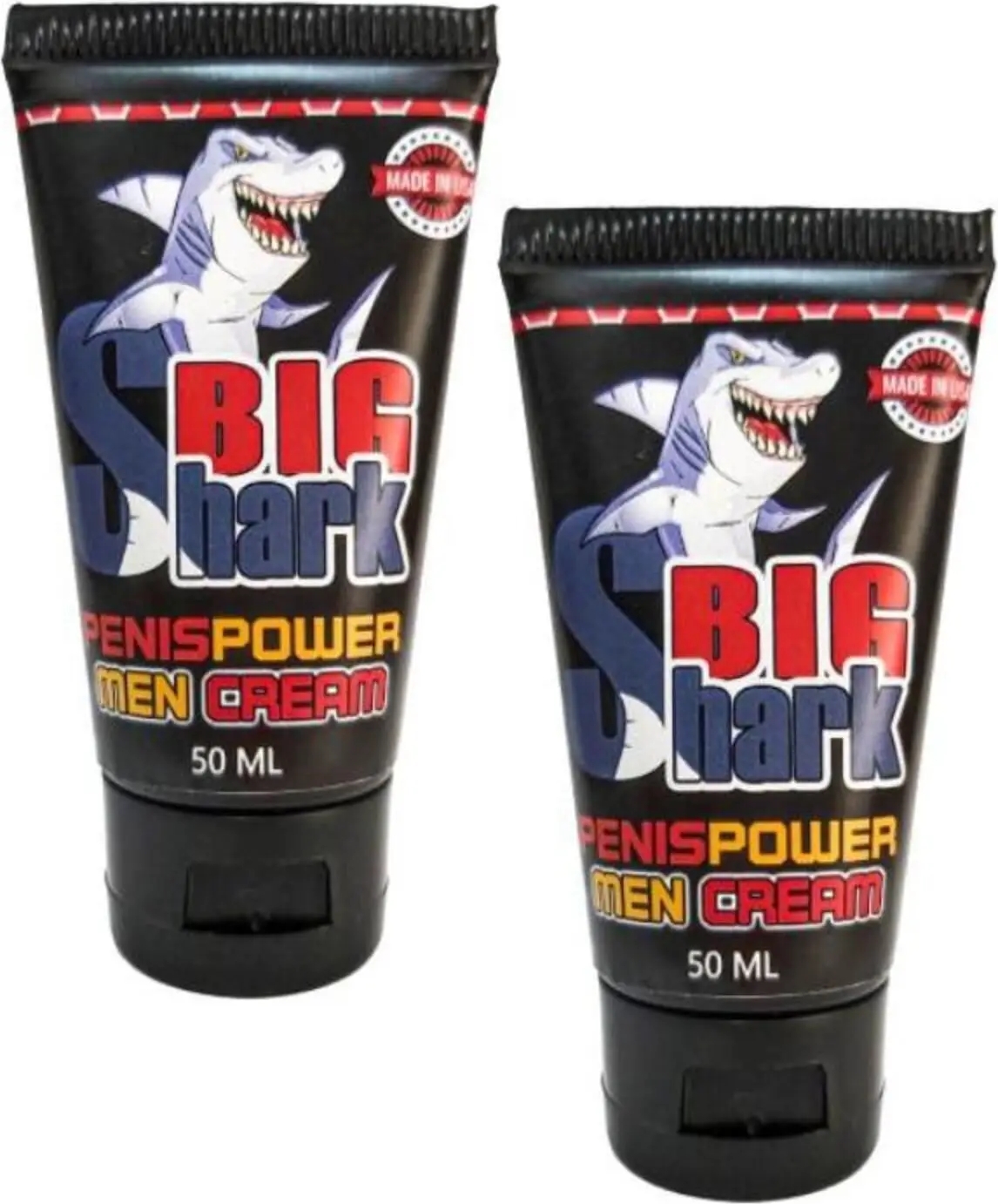 Süper Big Shark Power Cream S Erkeklere Kremi 50 ml x 2 Adet