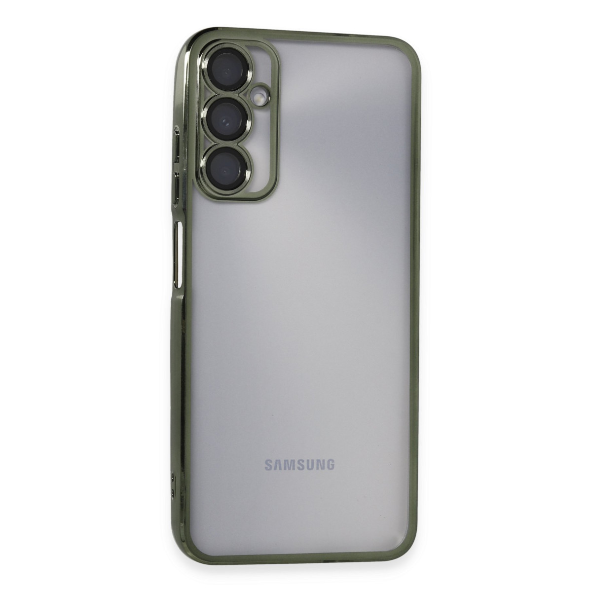 Galaxy A05S Kılıf Razer Lensli Silikon - Yeşil