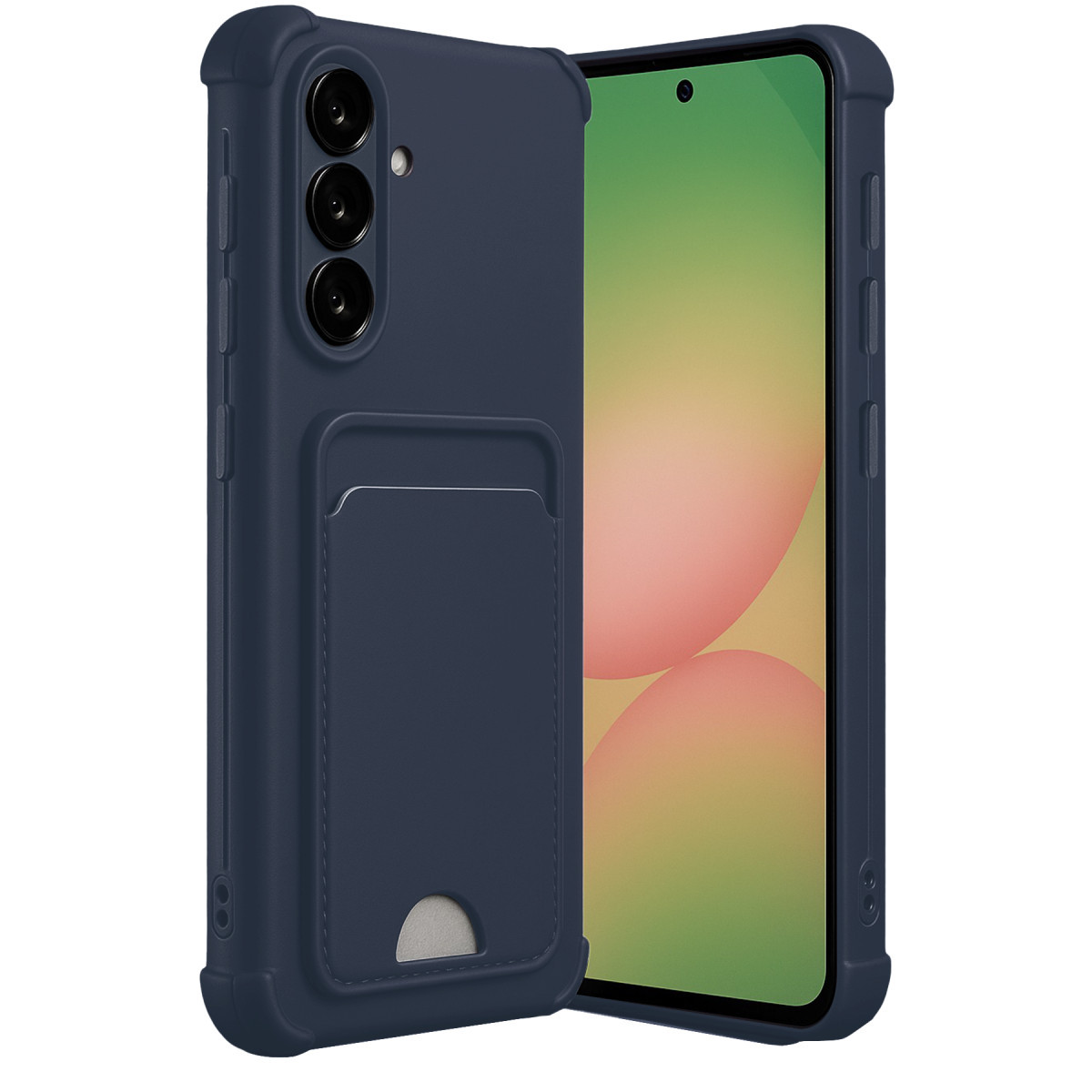 Galaxy A36 Kılıf Kelvin Kartvizitli Silikon - Lacivert