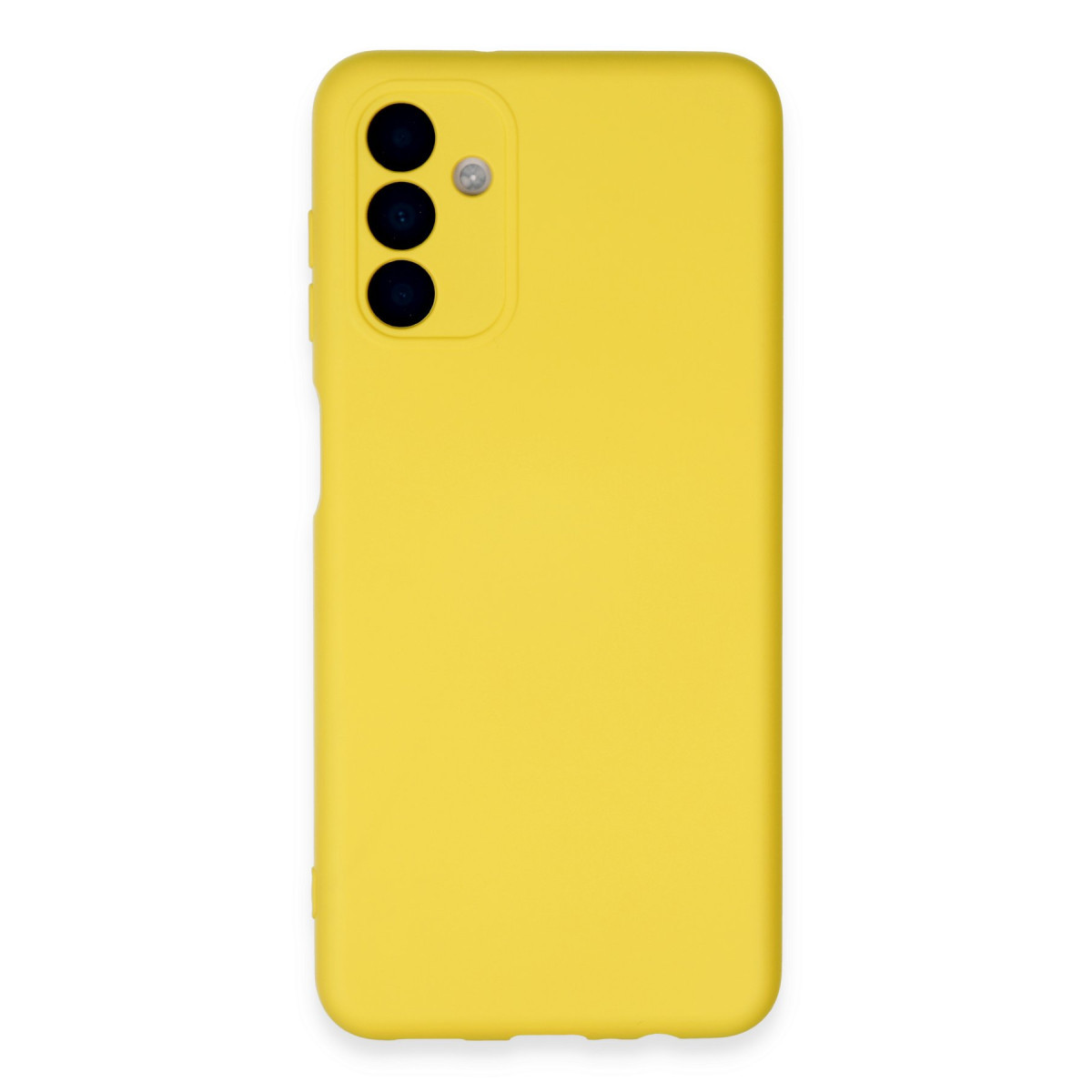Galaxy A24 4G Kılıf Nano içi Kadife Silikon - Sarı