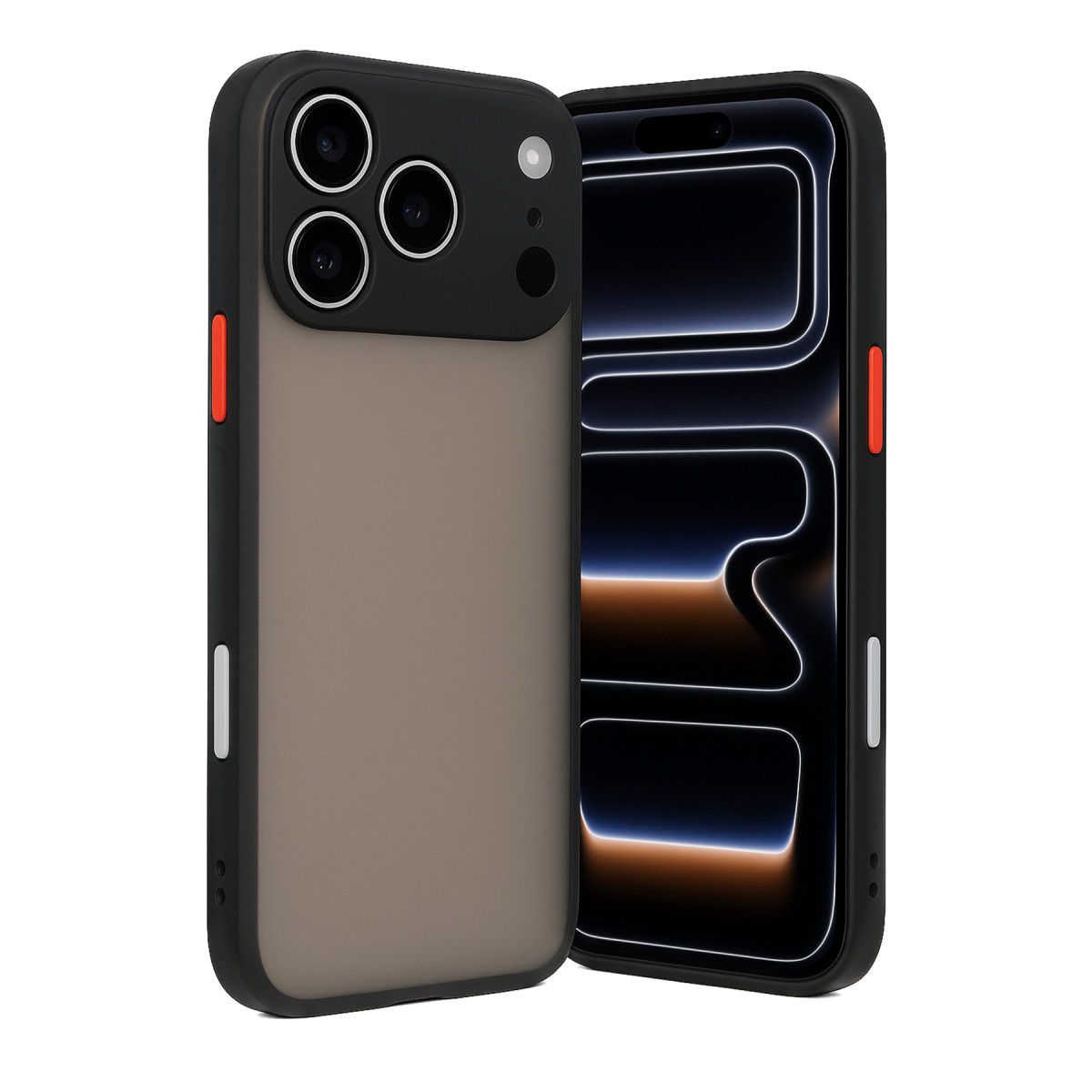 iPhone 17 Pro Max Kılıf Montreal Silikon Kapak - Siyah