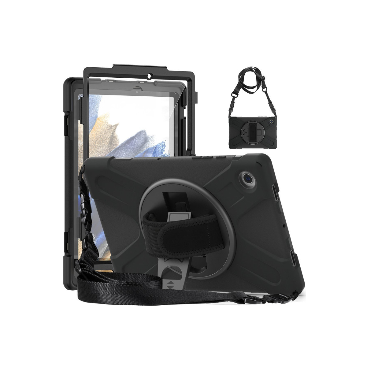 M10 Plus 10.6 125FU/128FU Kılıf Amazing Tablet Kapak - Siyah