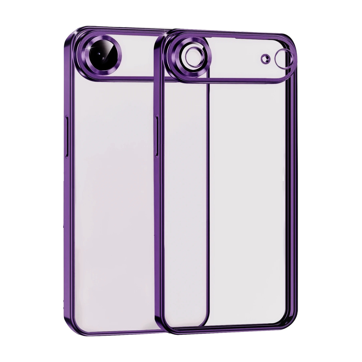 iPhone 17 Air Razer Lensli Silikon - Açık Mor