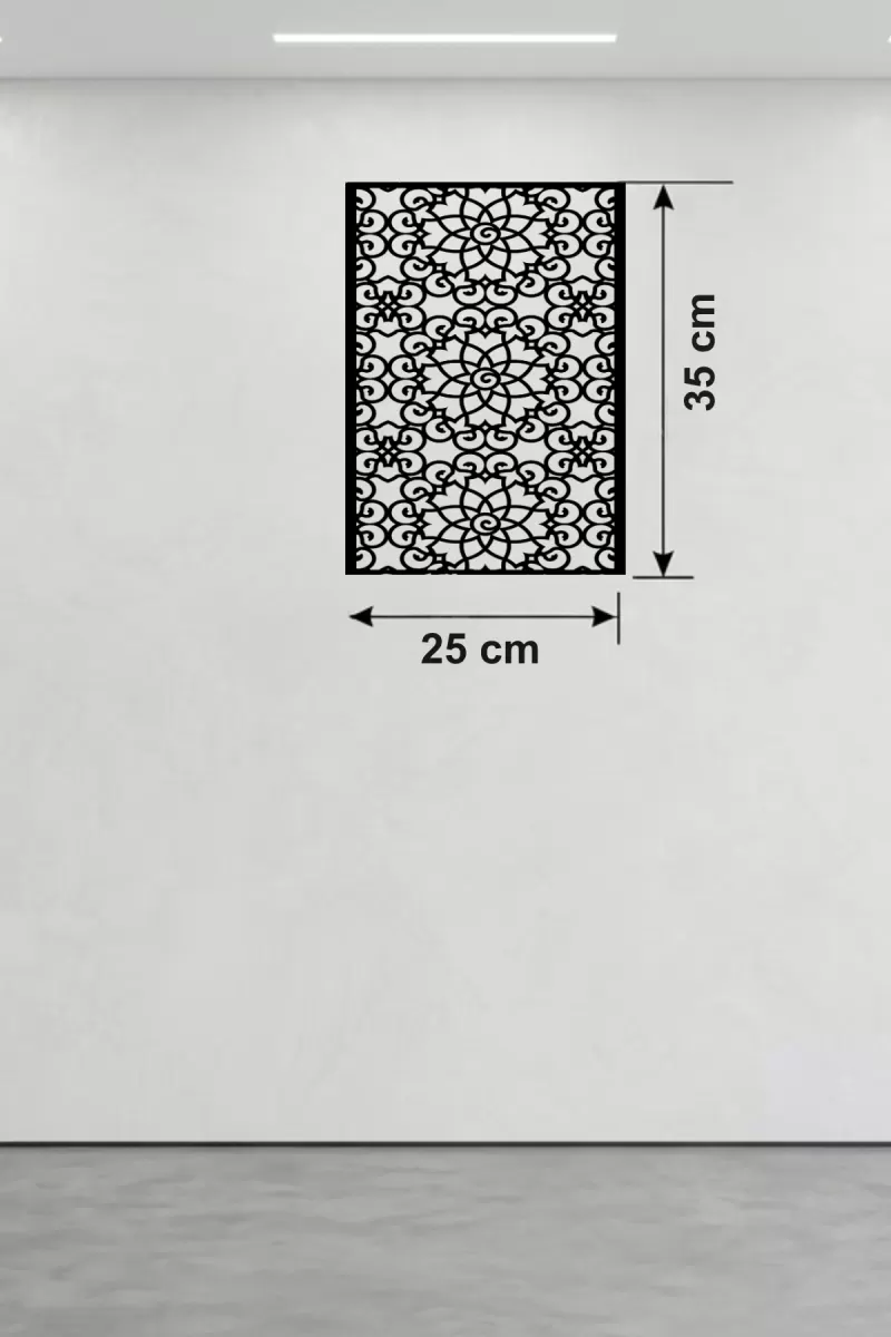 Selçuklu Yıldızı Temalı Ahşap Duvar Tablosu - 25x35 cm Lazer Kesim Dekoratif Pano