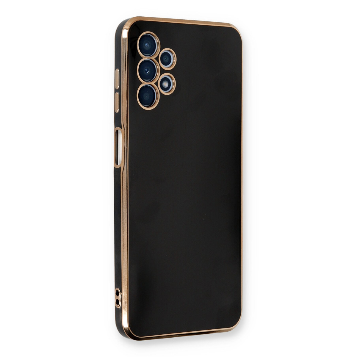 Galaxy A13 4G Kılıf Volet Silikon - Siyah