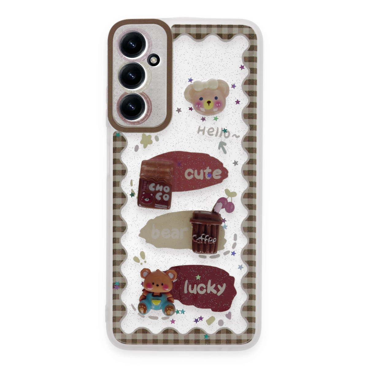 Galaxy A05S Kılıf Sweet Desenli Silikon Kapak - Şeffaf