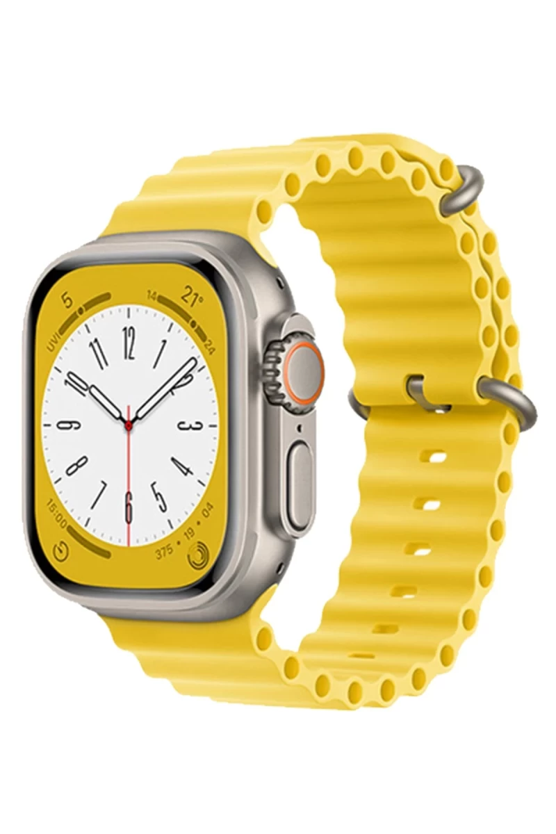 Apple Watch 42mm Uyumlu Ocean Kordon - Sarı