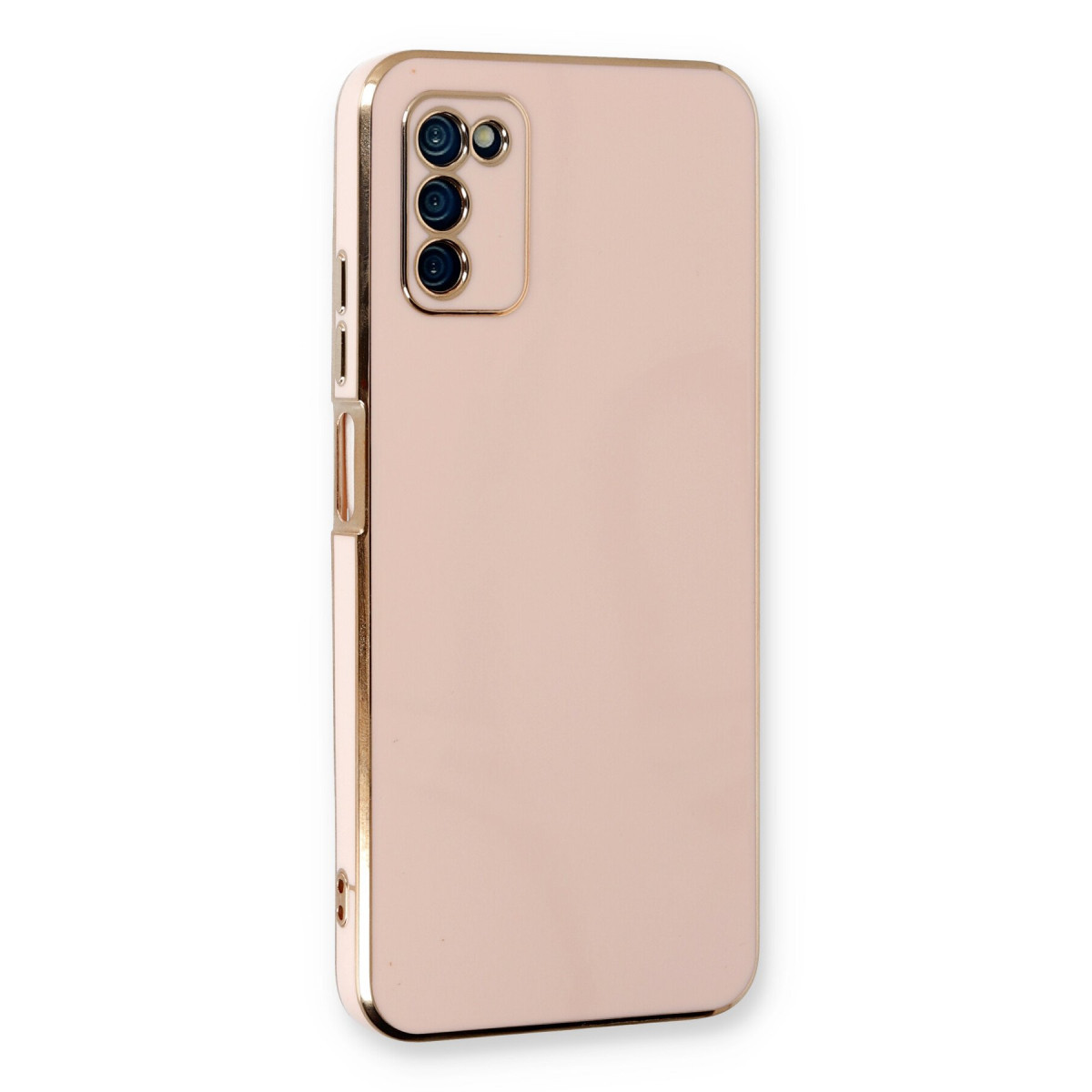 Galaxy A03S Kılıf Volet Silikon - Pembe