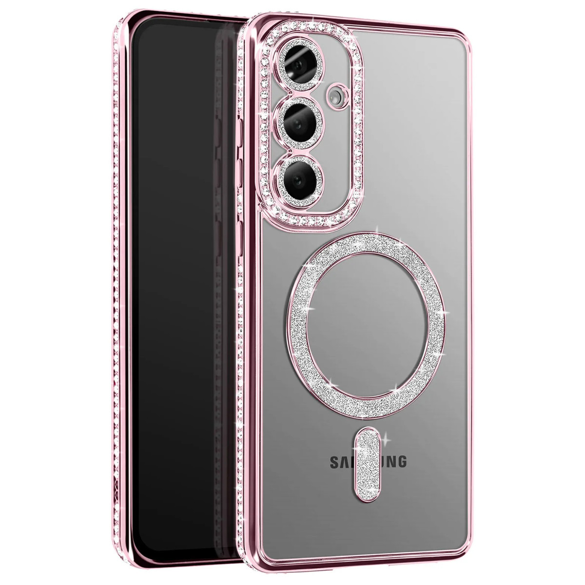 Galaxy A37 5G Joke Simli Magneticsafe Kılıf - Pembe