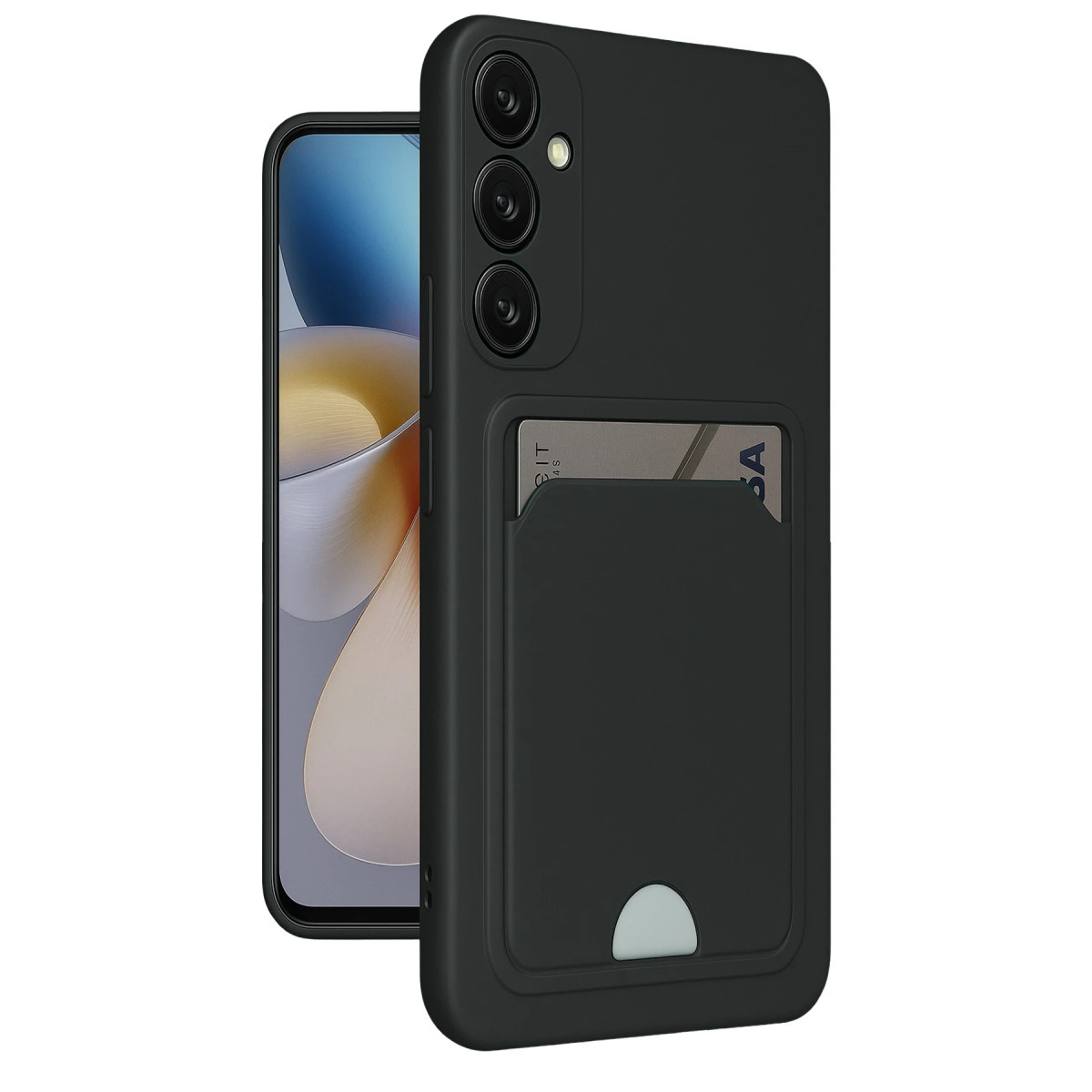 Galaxy M15 Kelvin Kartvizitli Silikon - Siyah