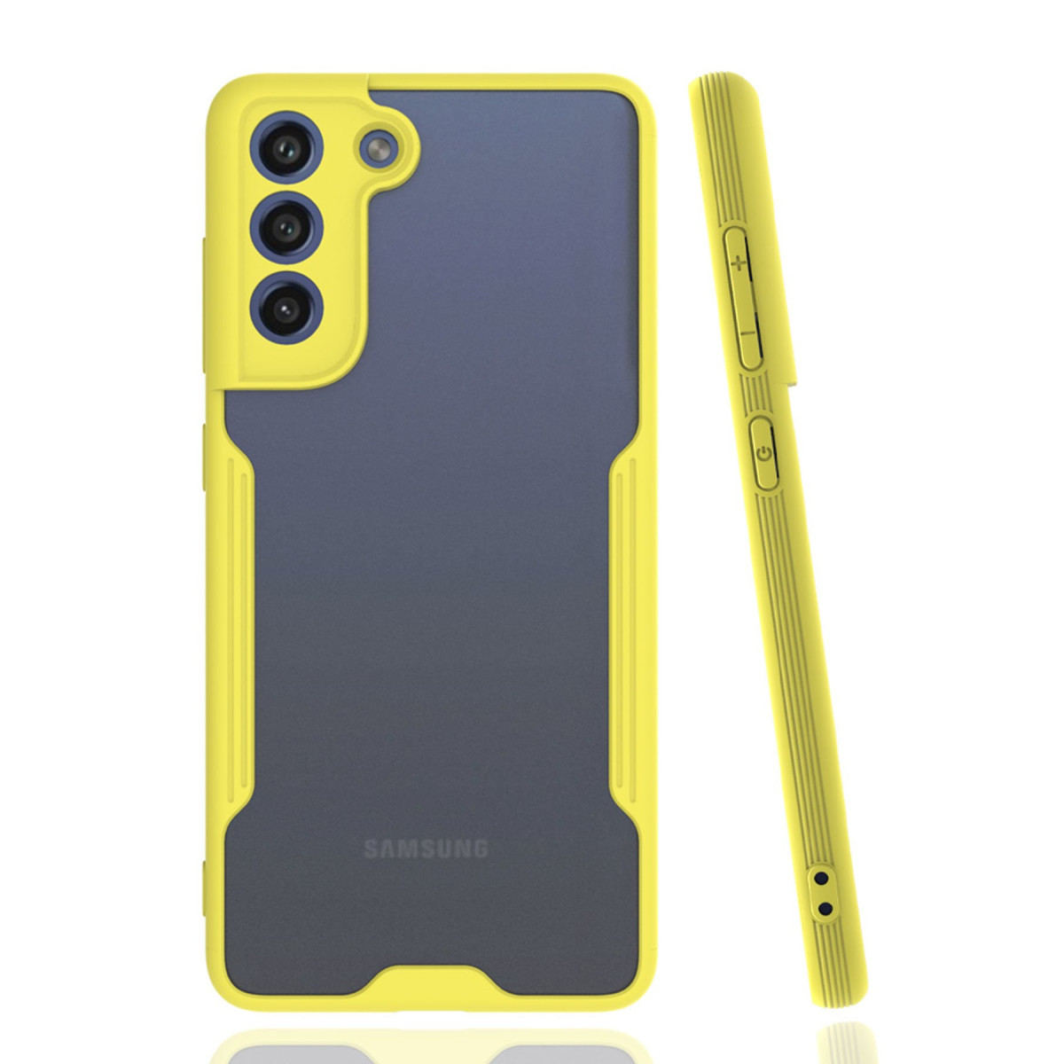 Galaxy S21 FE Kılıf Platin Silikon - Sarı