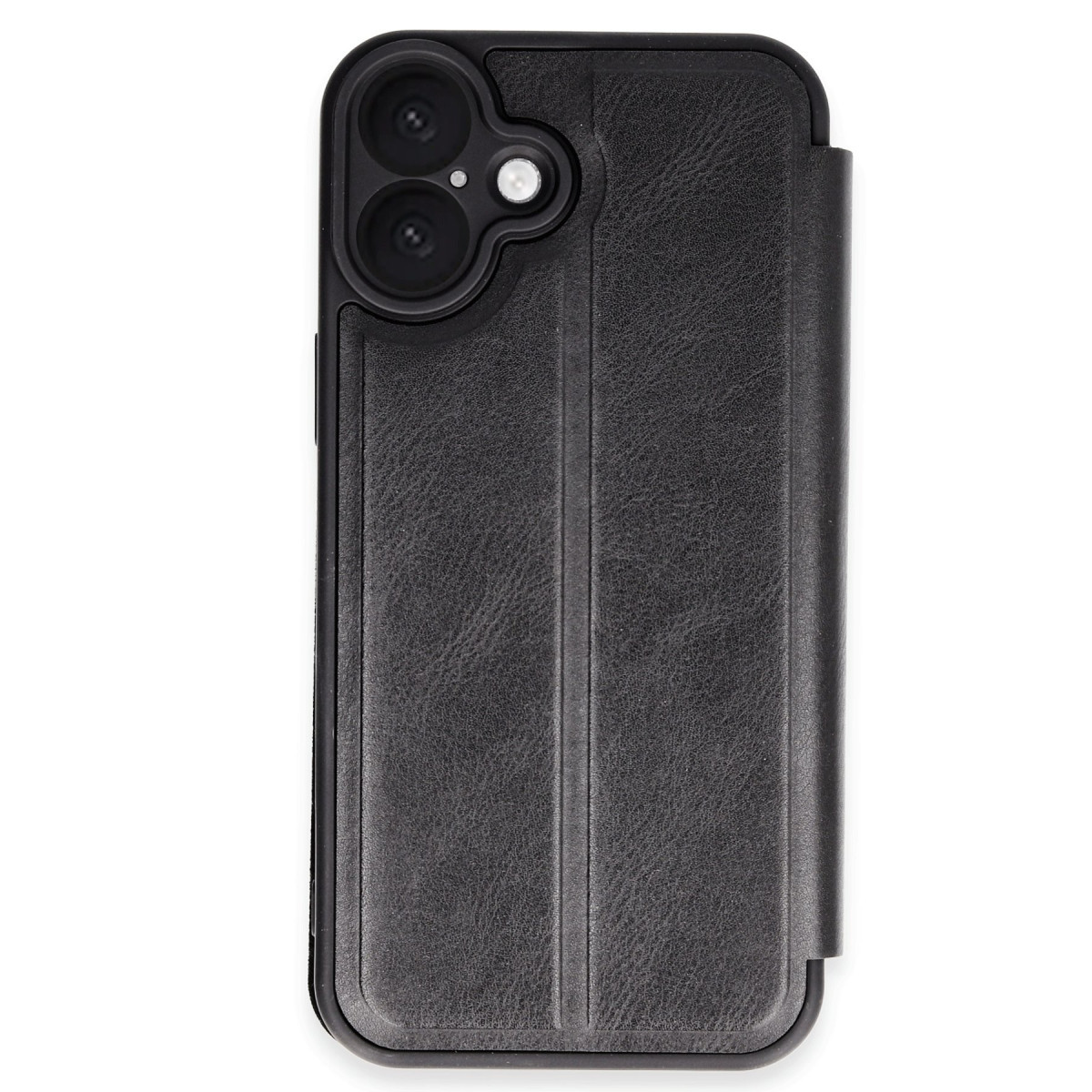 iPhone 16 Kılıf Flip Cover - Siyah