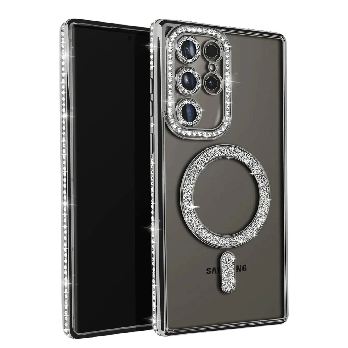 Galaxy S23 Ultra Joke Simli Magneticsafe Kılıf - Siyah