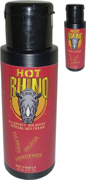 Hot Rhino 3xefekt Cream 60 ml 2 Adet Erkeğe Hacmine Süresine Katılığına Pe.nis Masaj Kremi