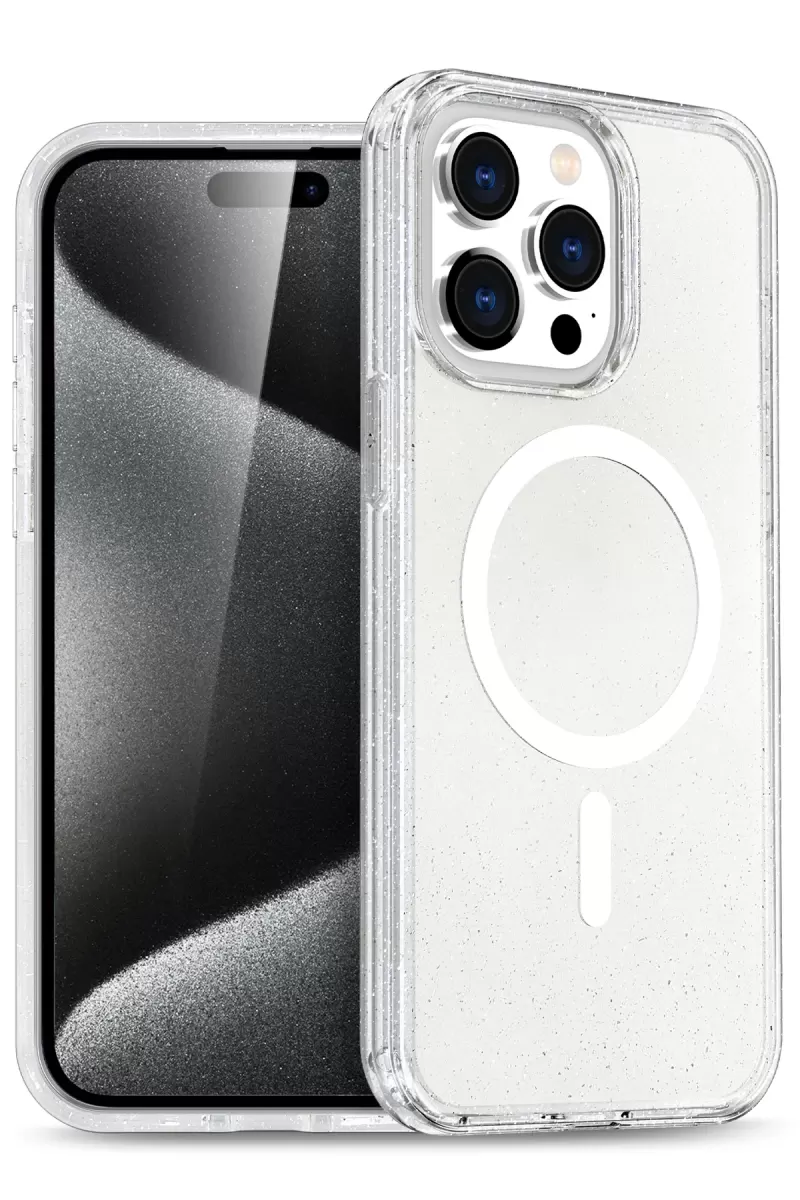 iPhone 14 Pro Max Star Magsafe Kapak - Şeffaf
