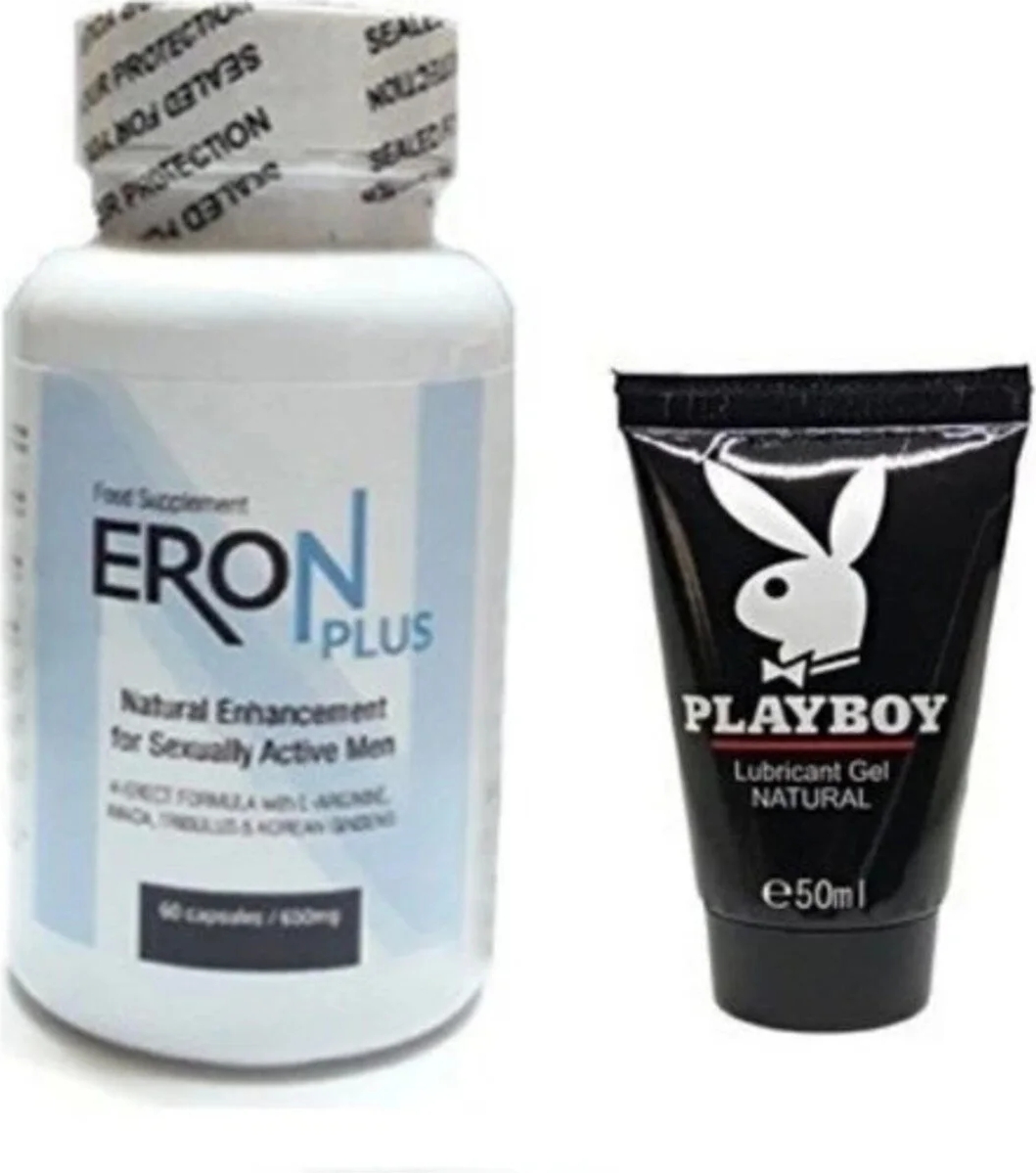 Süper Playboy 120 ml Masaj Yağı Eron Plus 60lı Erkeklere Özel