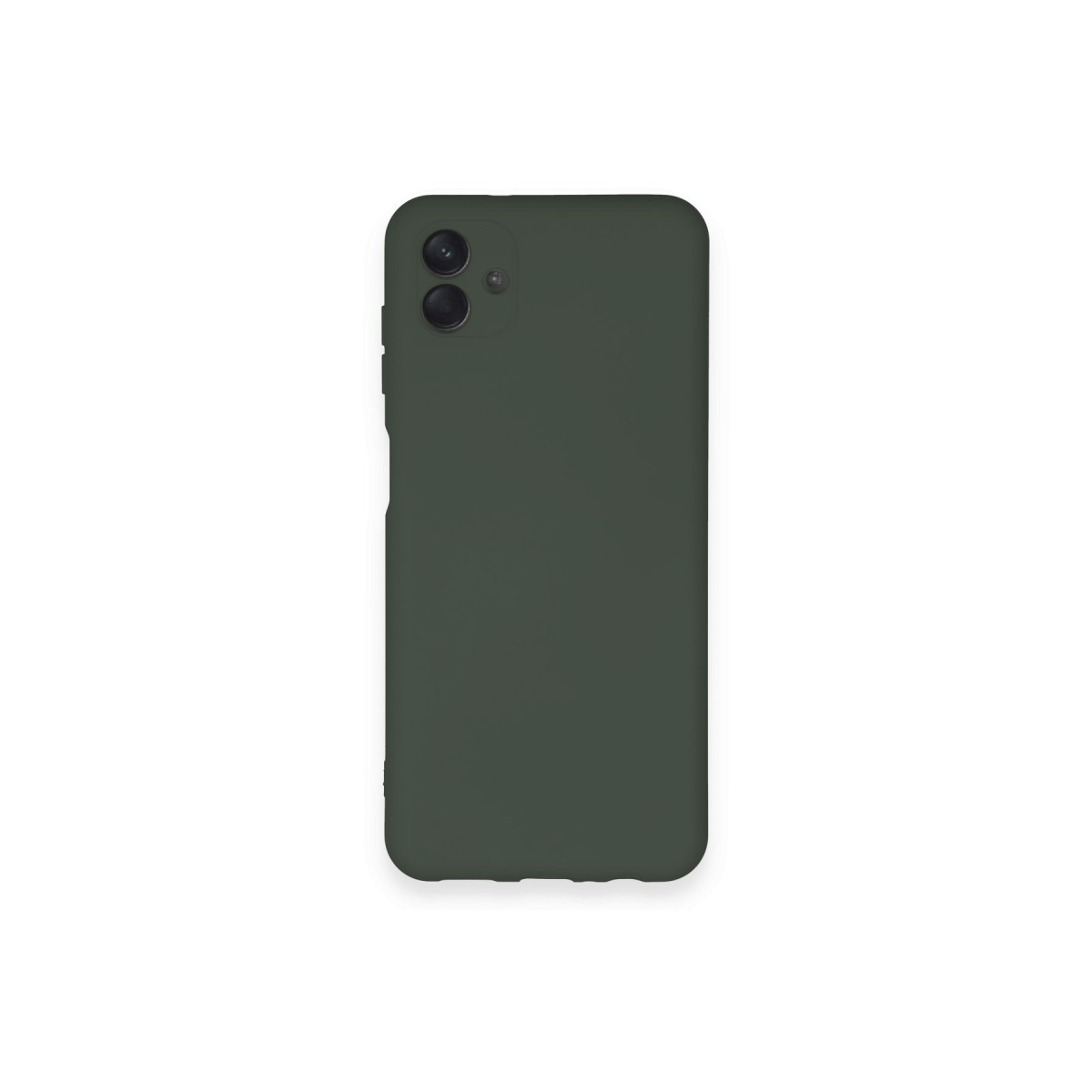 Galaxy A04 Kılıf Nano içi Kadife Silikon - Koyu Yeşil