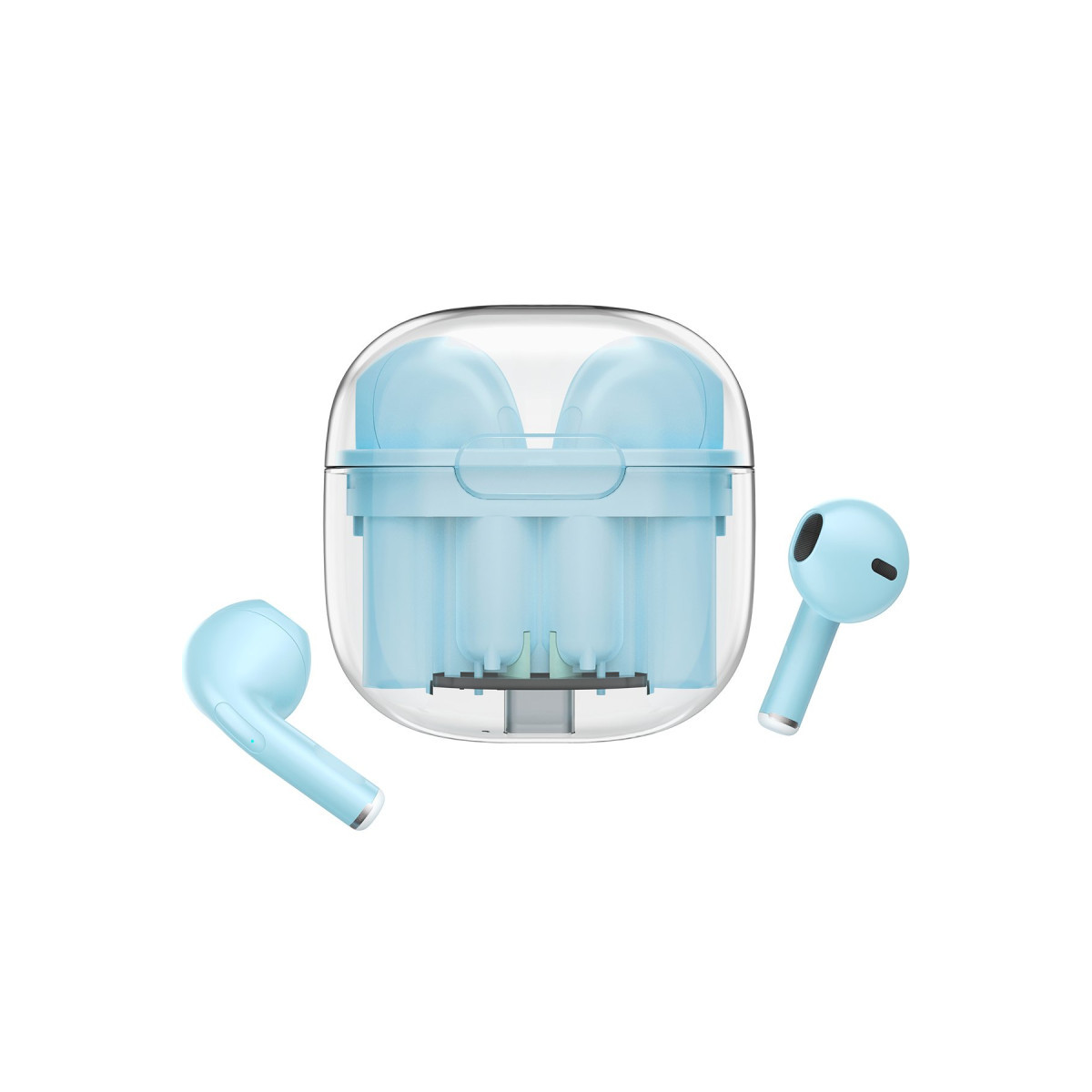 LS-09 Bluetooth 5.3 TWS Kablosuz Airpods Kulaklık - Mavi