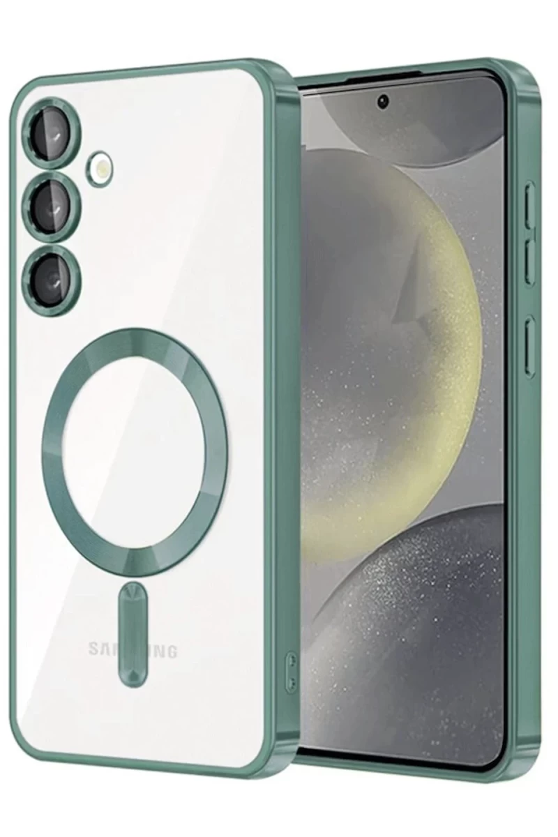 Samsung Galaxy A26 Uyumlu Kross Magneticsafe Kapak - Koyu Yeşil
