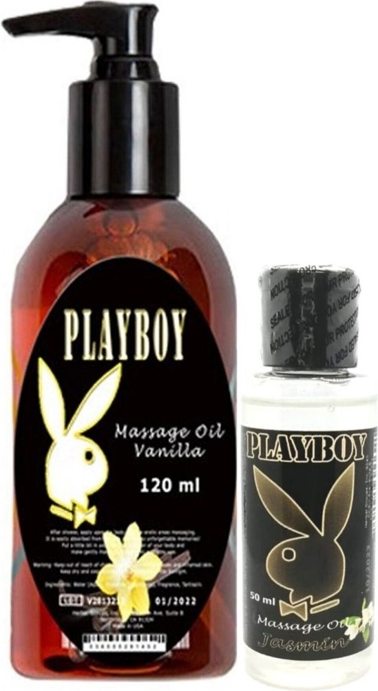 Playboy Aromaterapi Vanilya Massage Oil 120 ml + Jasmin Aromalı Massage Vücut Masaj Yağı 50 ml