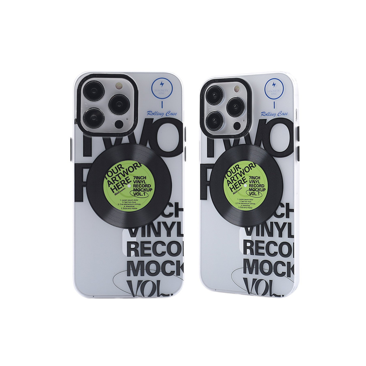 iPhone 14 Pro Kılıf Apollo Magneticsafe Desenli Kapak - Apollo Şeffaf - 5