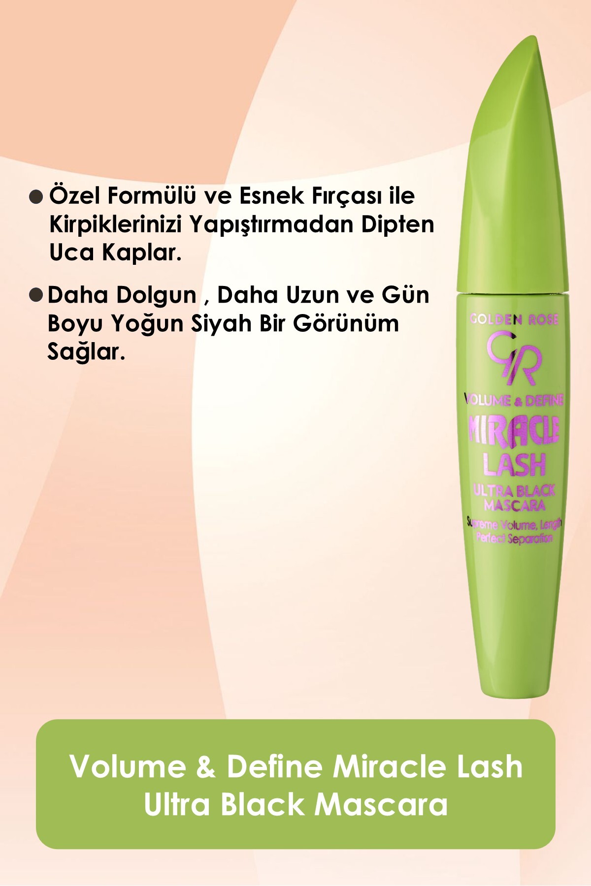 Volume & Define Miracle Lash Mascara - Ultra Siyah Hacim Maskarası