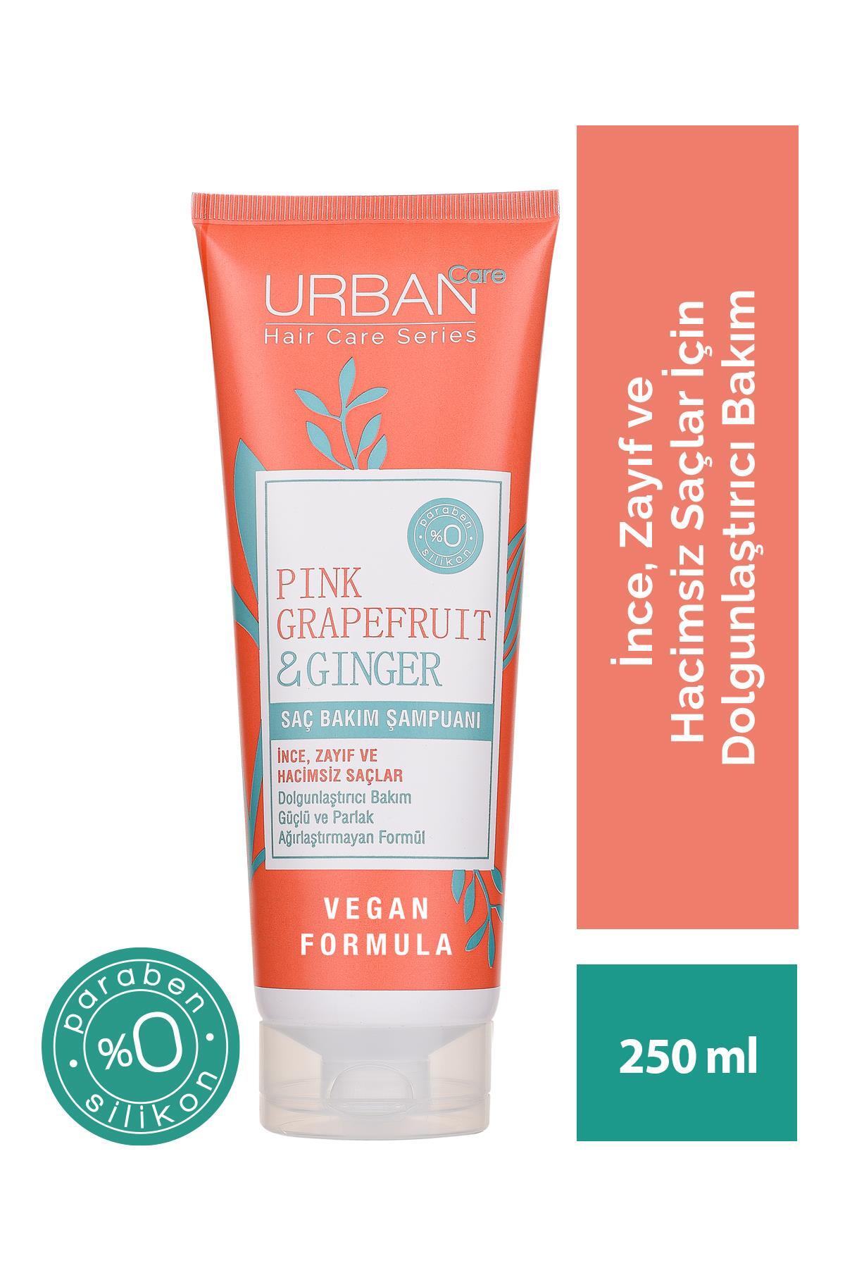 Saç Şampuanı & Pink Graperfruıt Ve Gınger İnce Telli Saçlar İçin Dolgunlaştırıcı Vegan 250ml