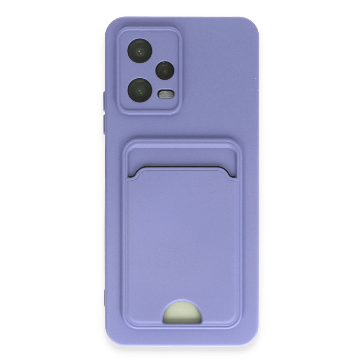 Poco X5 5G Kılıf Kelvin Kartvizitli Silikon - Lila