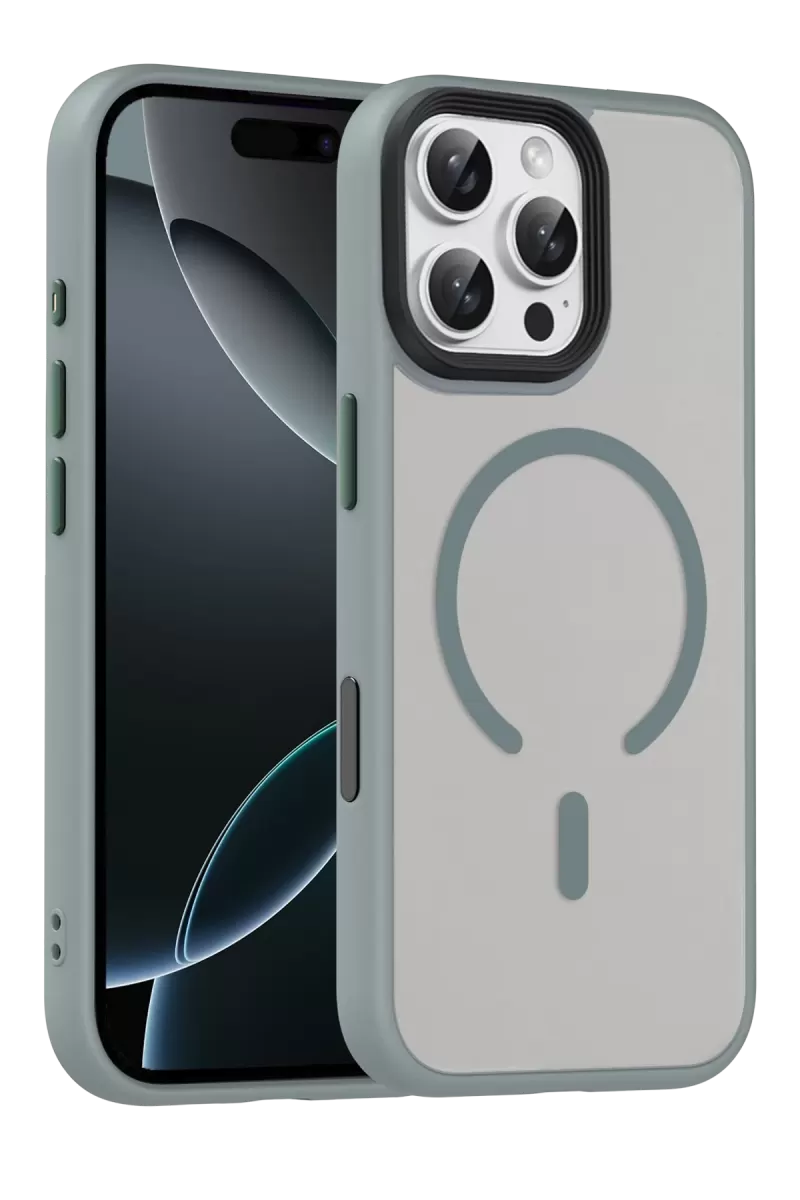 iPhone 16 Pro Max Megane Magsafe Kapak - Titan Gri