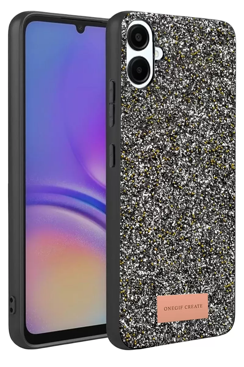 Galaxy A07 4G Bright Simli Kapak - Gold