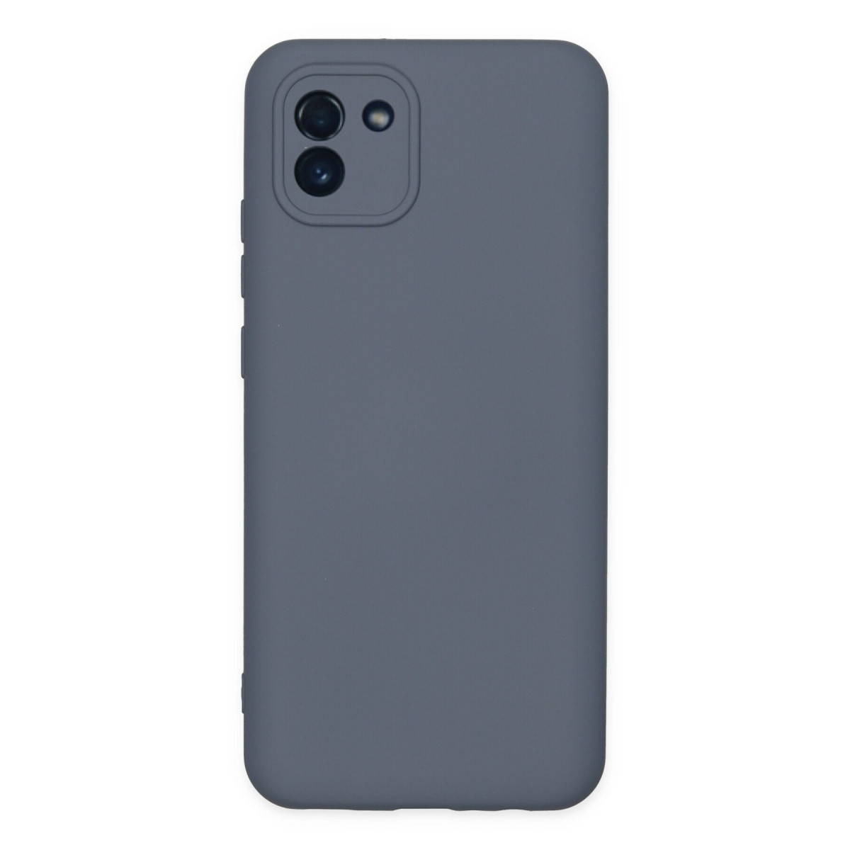Galaxy A03 Kılıf Nano içi Kadife Silikon - Gri