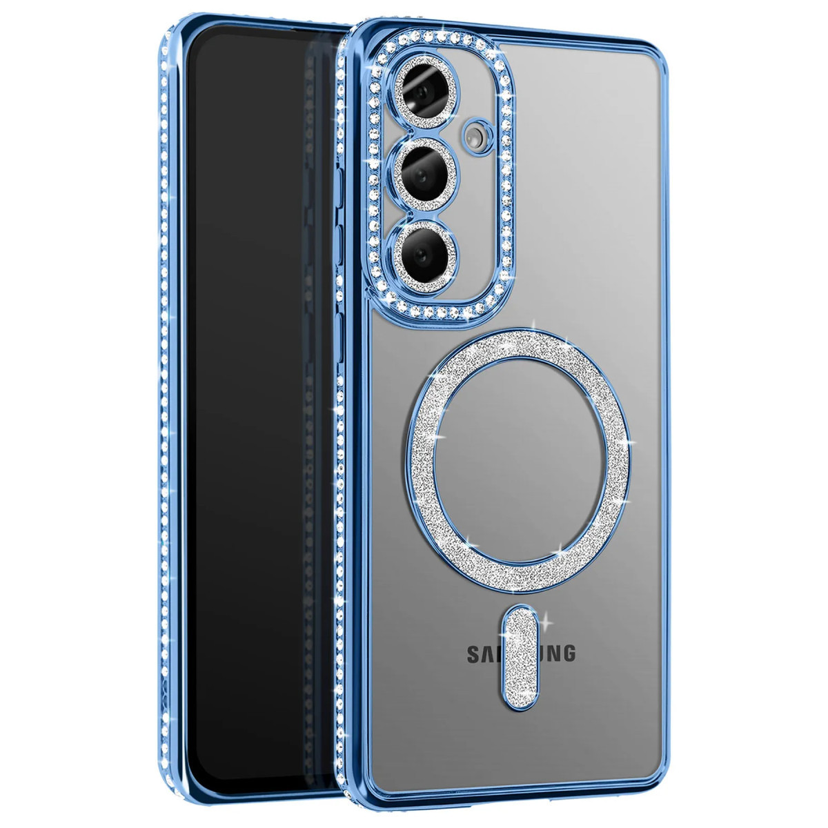 Galaxy S26 Joke Simli Magneticsafe Kılıf - Mavi