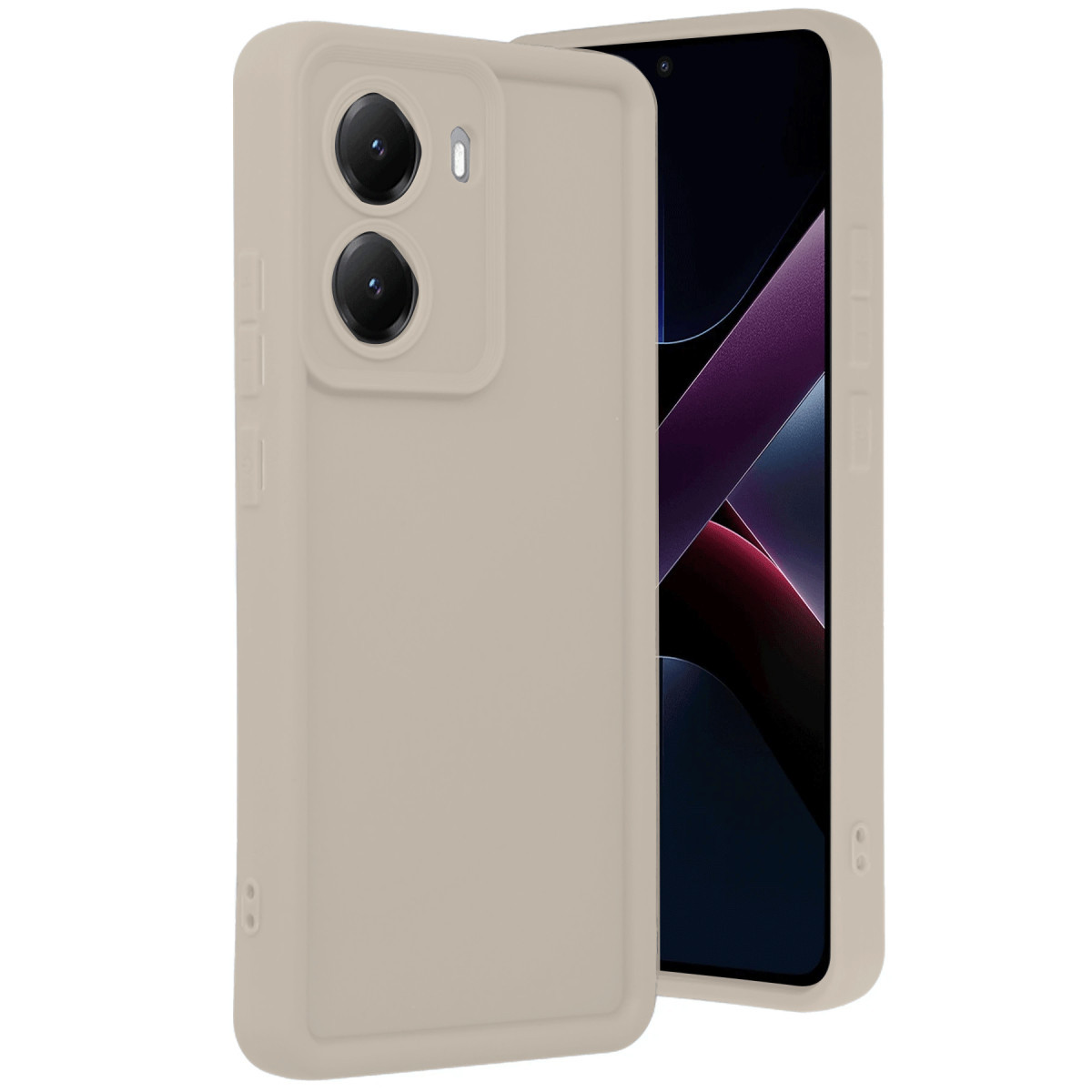 Poco X7 Pro Viera Silikon - Krem