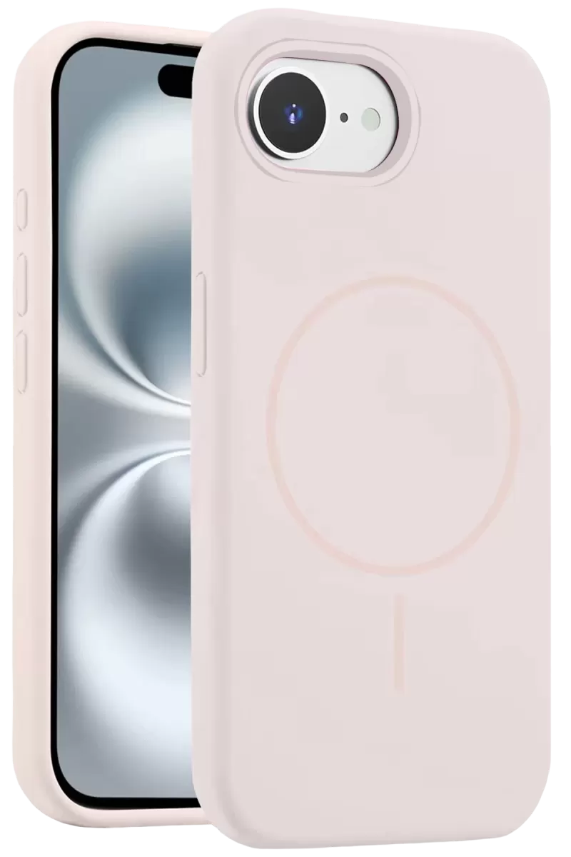 iPhone 16E Kılıf Jully Magsafe Kapak - Pudra