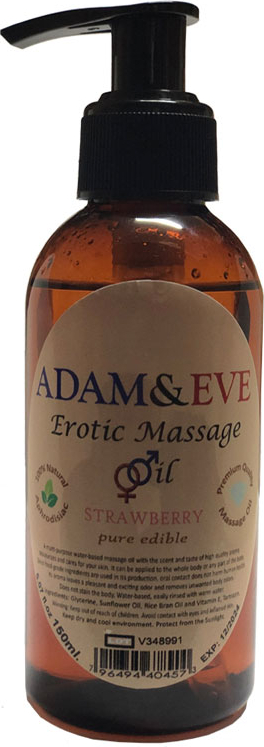 Adam & Eve Strawberry Adam&eve 150 ml ER0TIC Massage Oil  |  Boy Aromatik Çilekli Adam Eve ER0TIK Masaj Yağı