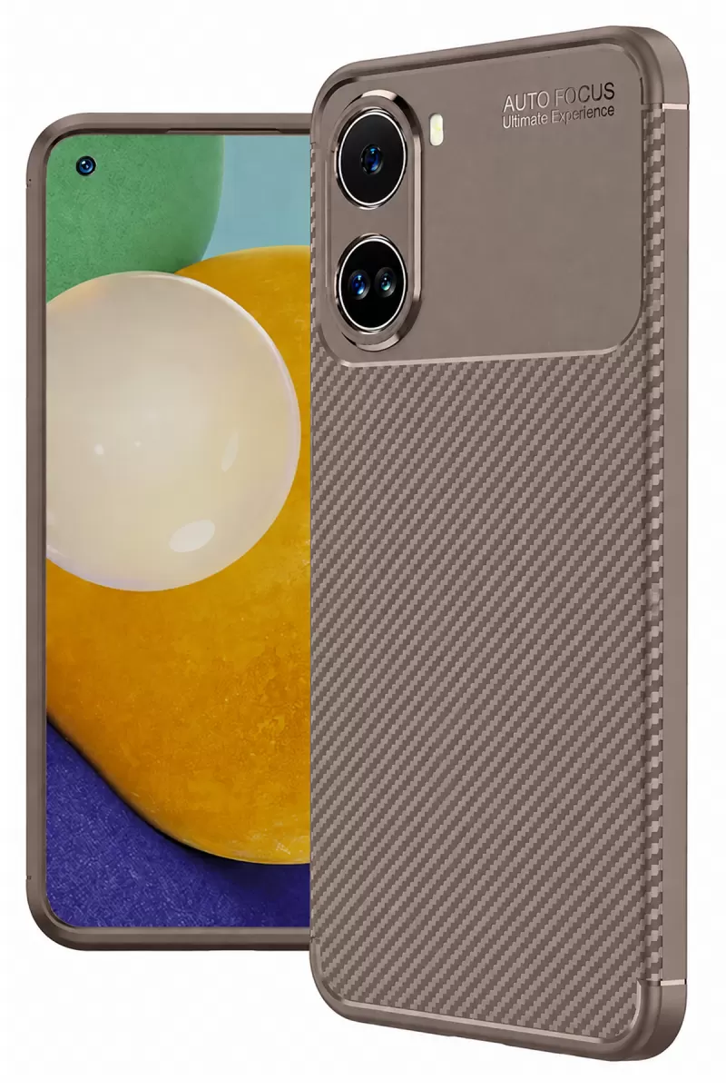 X7 Pro Kılıf Auto Focus Karbon Kapak - Gri