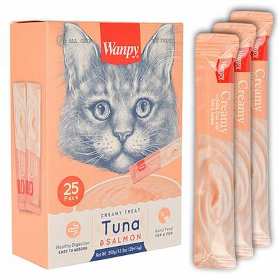 Ton Balıklı ve Somonlu Krema Kedi Ödülü 25x14 Gr