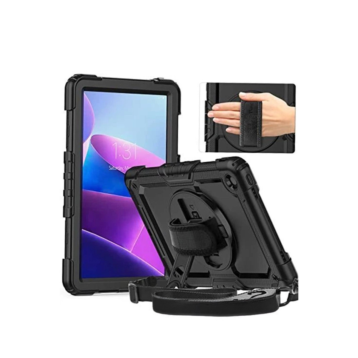 Galaxy Tab S10 FE Plus 13.1 Kılıf Amazing Tablet Kapak - Siyah
