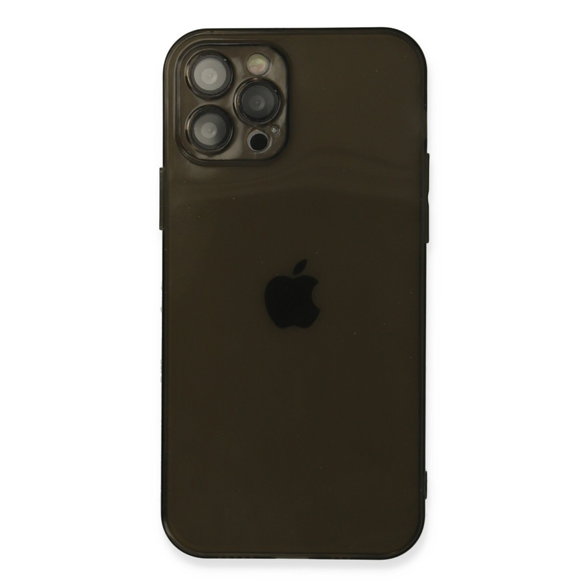 iPhone 12 Pro Max Kılıf Fly Lens Silikon - Siyah