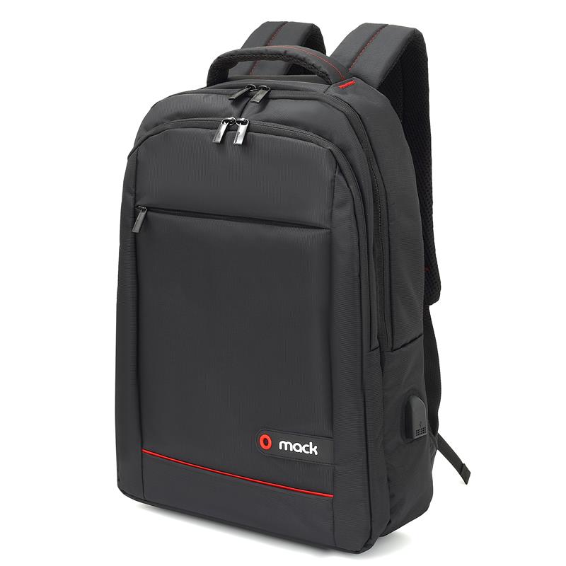 MACK MCC-007 17.3" OFFICE USB GİRİŞLİ NOTEBOOK SIRT ÇANTASI SİYAH