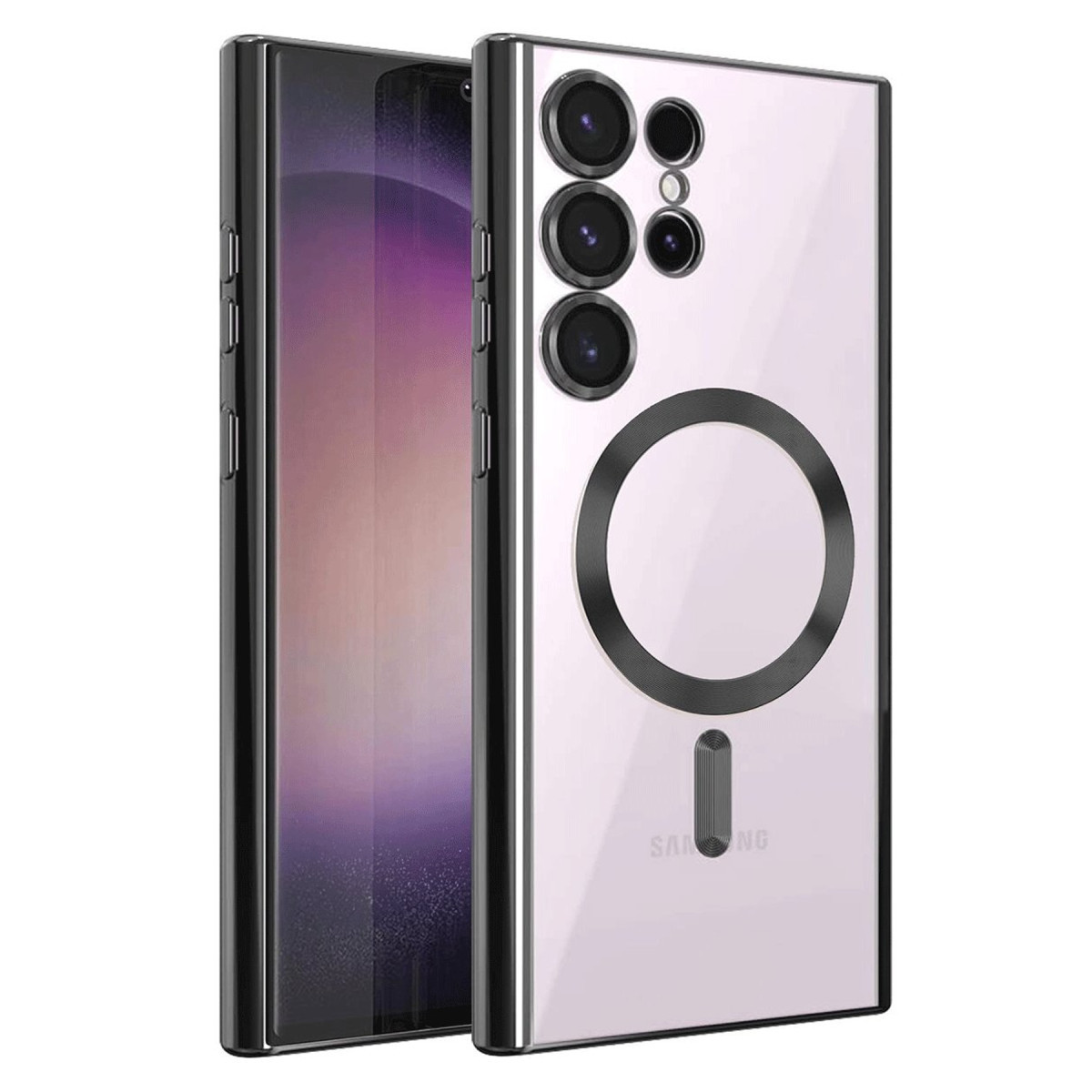 Galaxy S25 Ultra Kılıf Kross Magneticsafe Kapak - Siyah