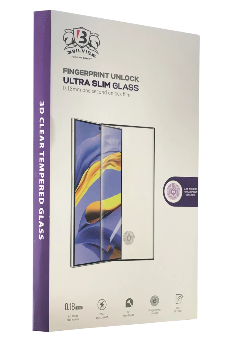 Samsung Galaxy S25 Ultra Uyumlu Bilvis 0.18mm Plus Cam Ekran Koruyucu