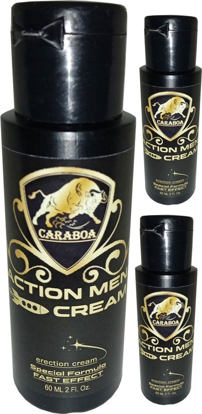 Caraboa 60 ml 3 Adet Fast Efekthard Erectioncream Erkekler Için Ereksiyonarttırıcı Seksperformans Kremi