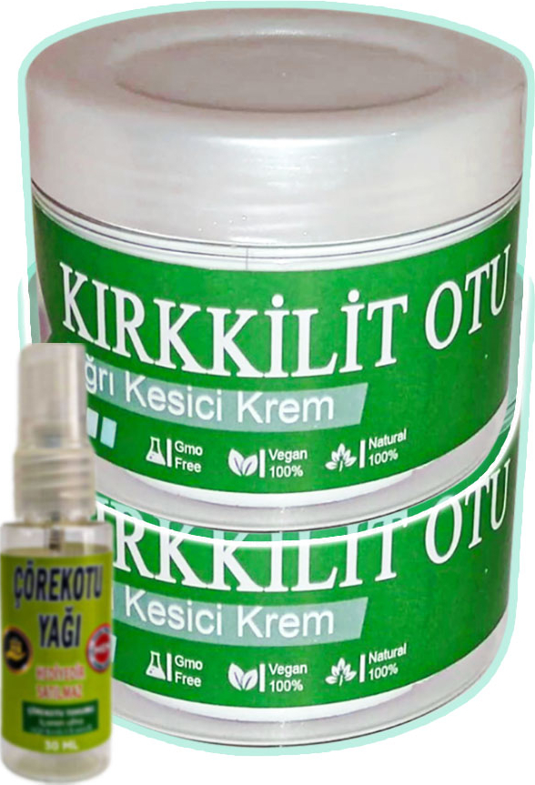 Kırkkilit Otu Kremi 2 Adet 100 ml Kremi + Çörek Otu Yağı Yağı 30 ml