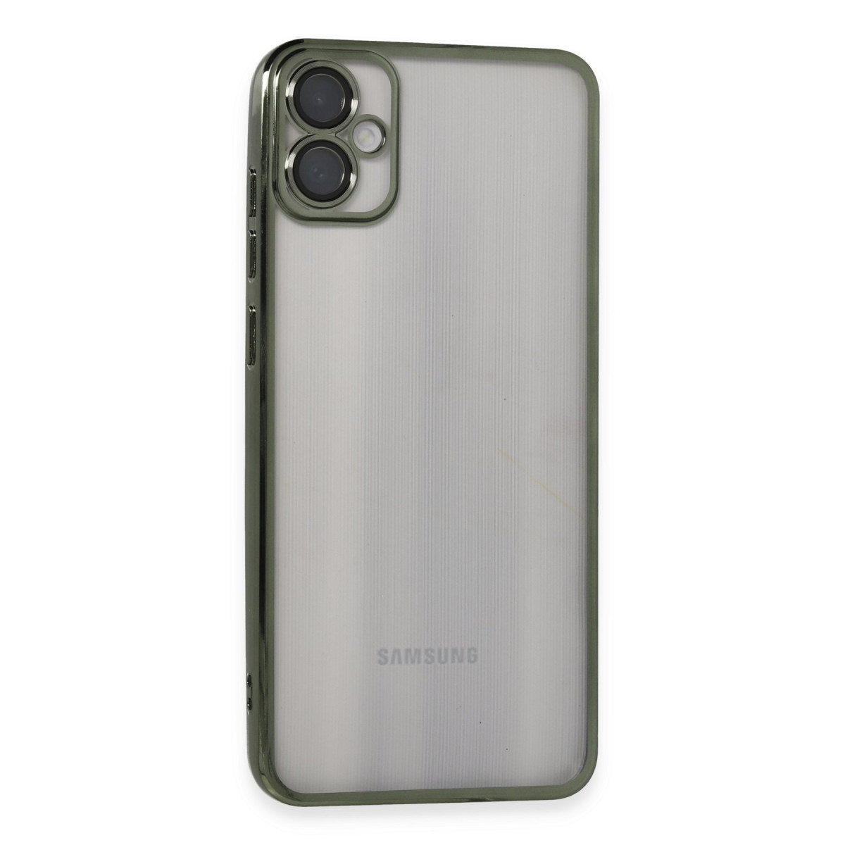 Galaxy A05 Kılıf Razer Lensli Silikon - Yeşil