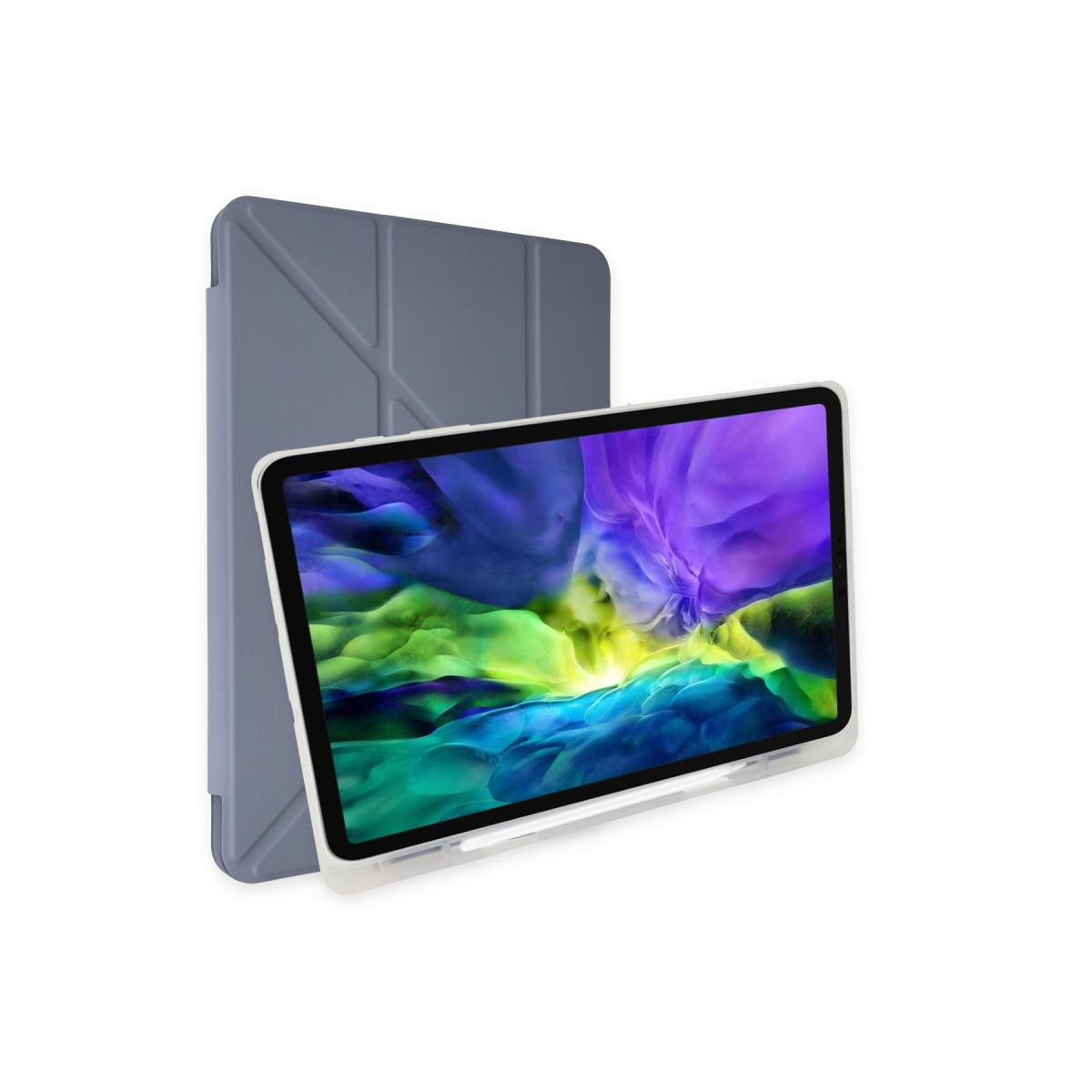 Galaxy P610 Tab S6 Lite 10.4 Kılıf Kalemlikli Mars Tablet Kılıfı - Lavender