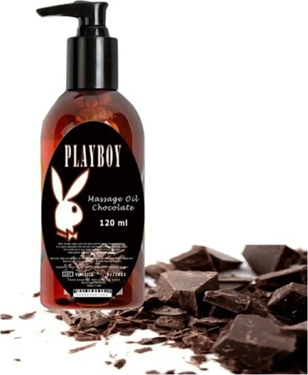 Süper Playboy Chocolate Massage Oil 120 ml Çikolata Aromalı Vücut Masaj Yağ