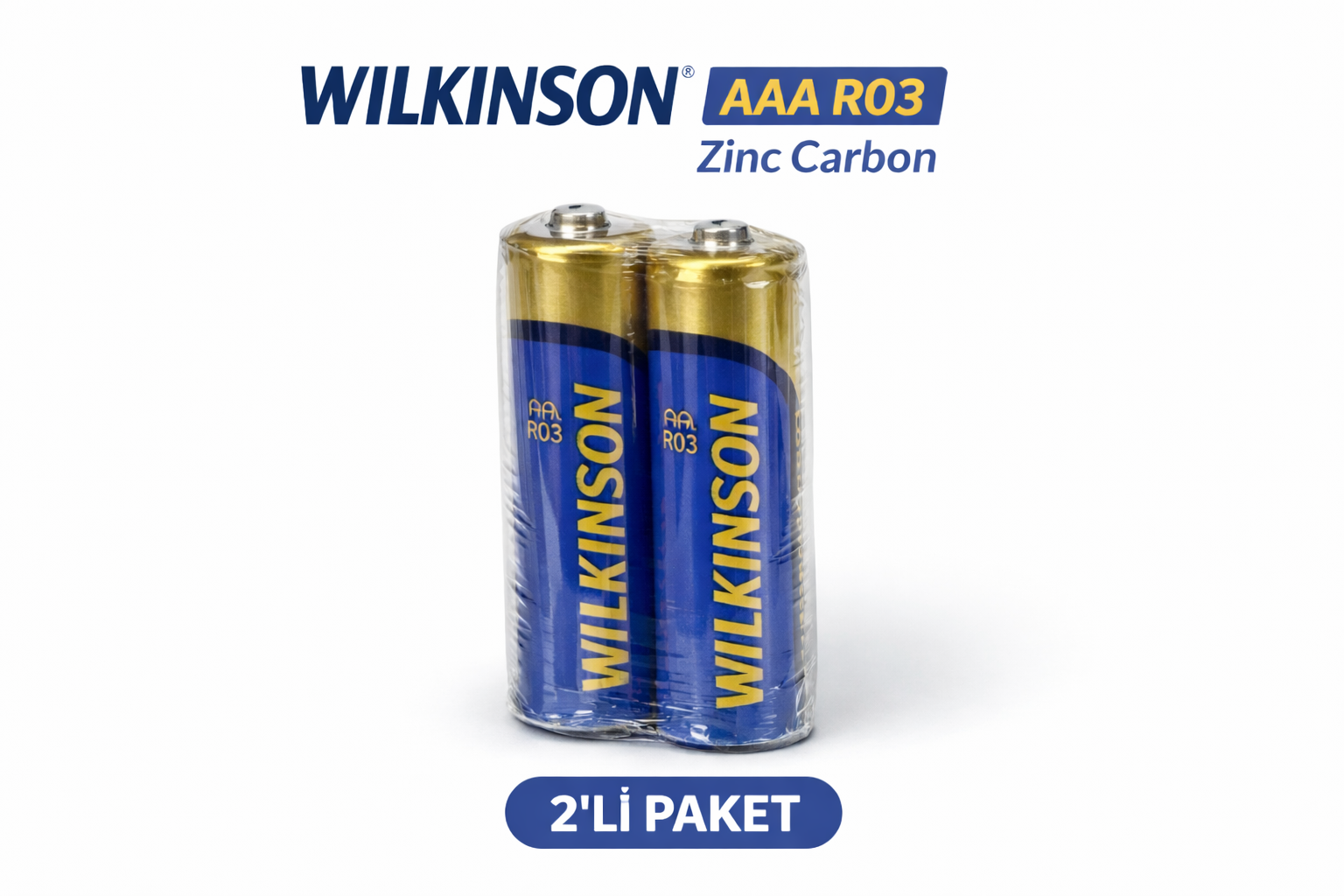 Wilkinson AAA R03 İnce Pil Zinc Carbon Ultra Energy 2 li 1 Paket