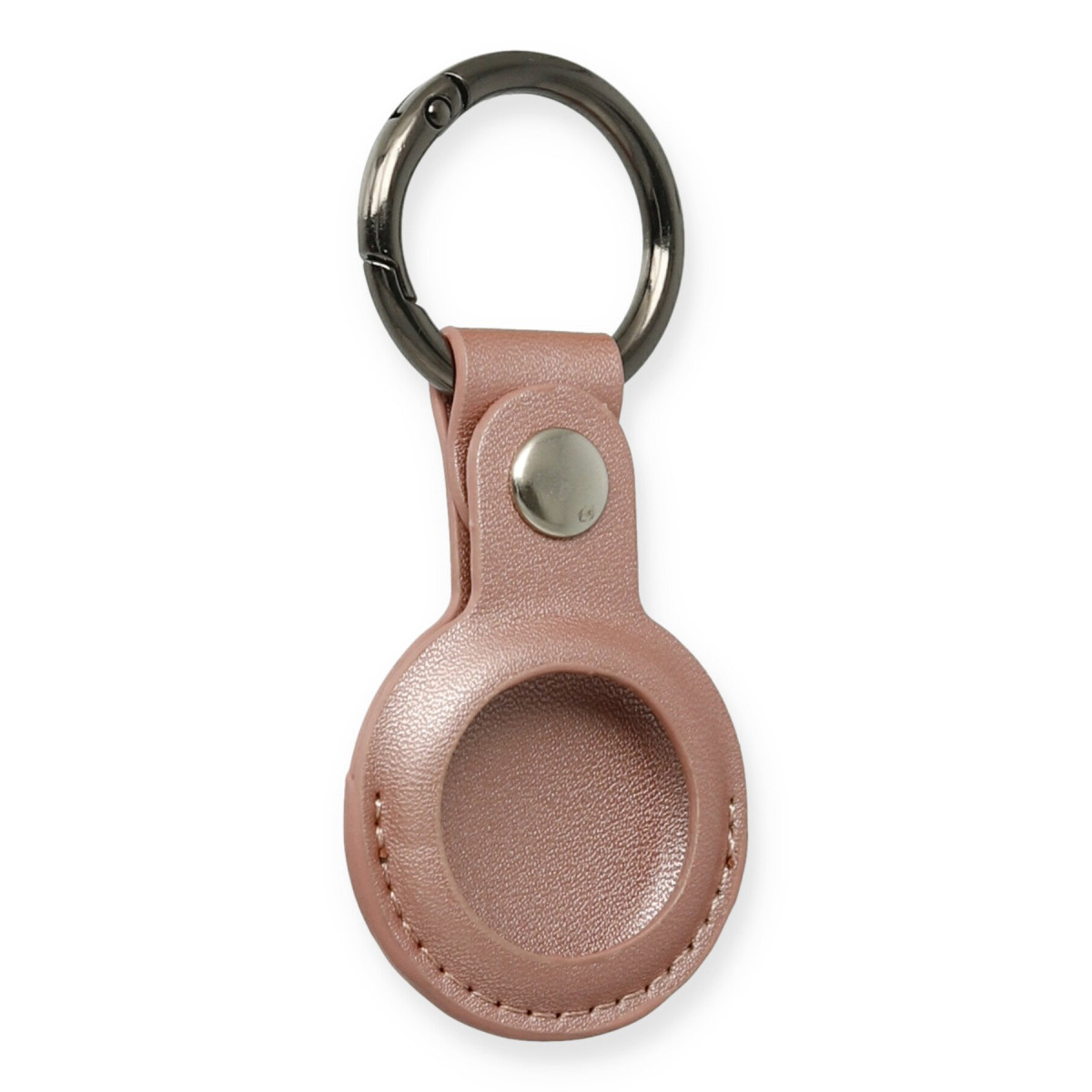 Airtag Anahtarlık Deri Kılıf - Rose Gold