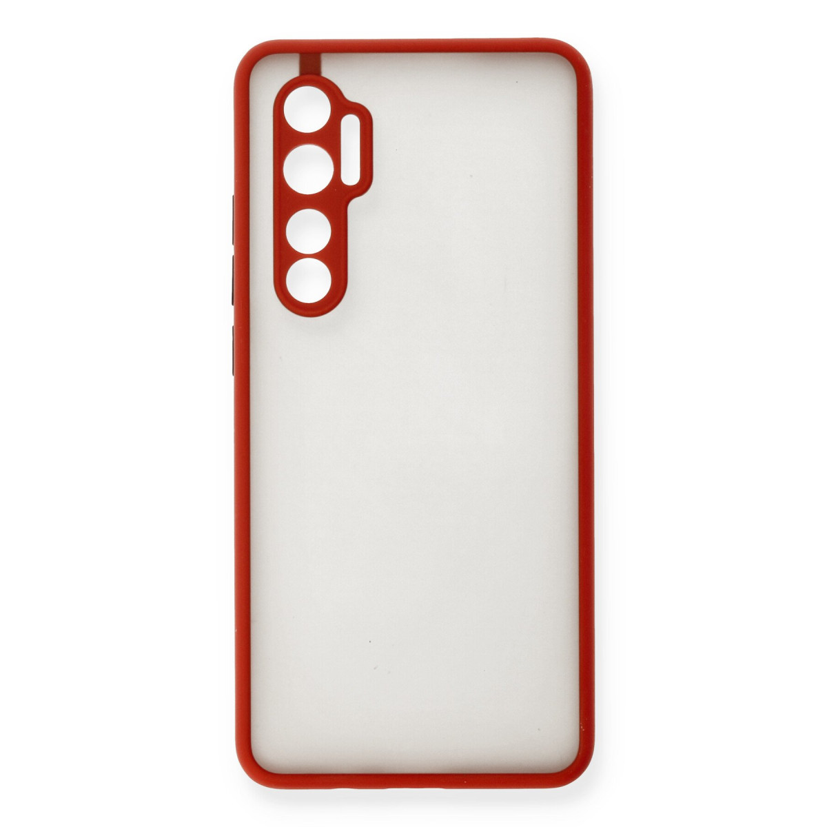 Mi Note 10 Lite Kılıf Montreal Silikon Kapak - Kırmızı